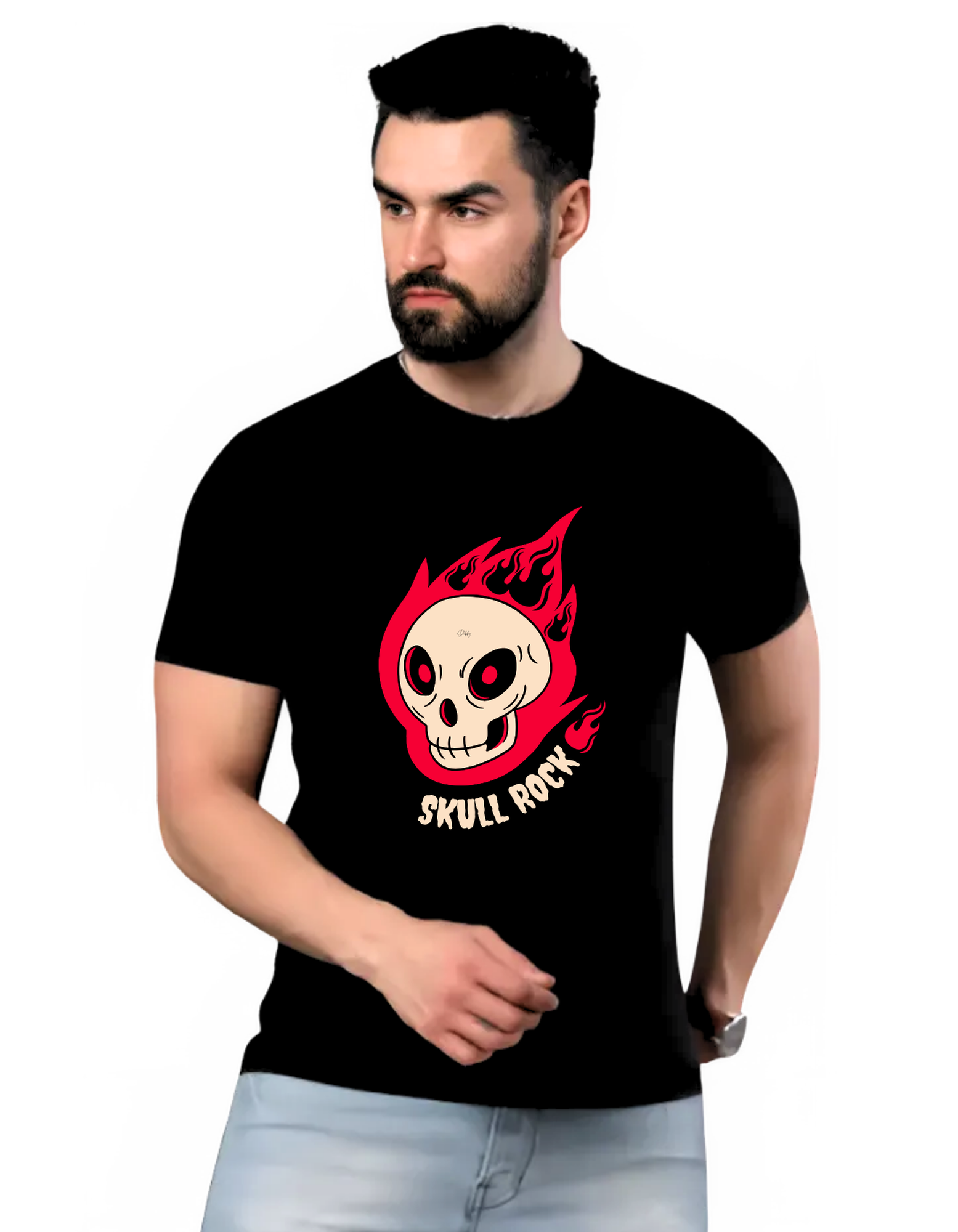 SKULL ROCK Themed MenstTshirt |DIBBY