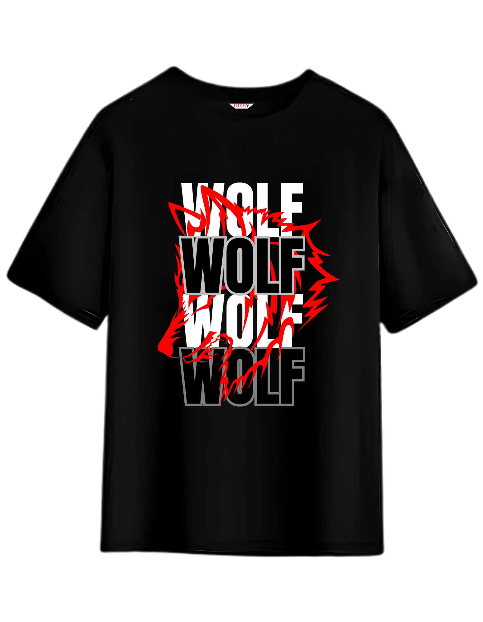 WOLF Themed Mens tshirt |DIBBY