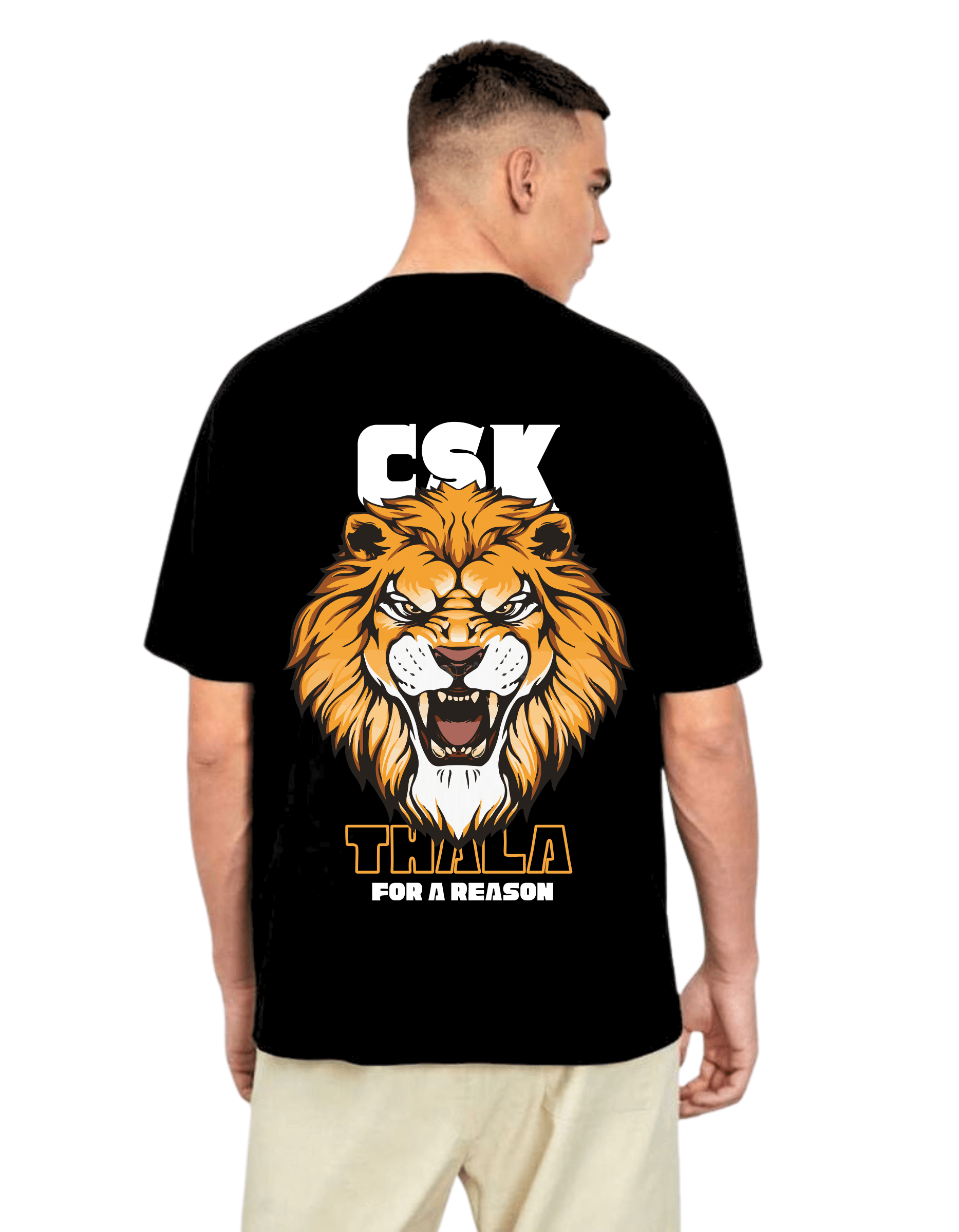 CSK Themed Men's Oversized Tshirt |DIBBY