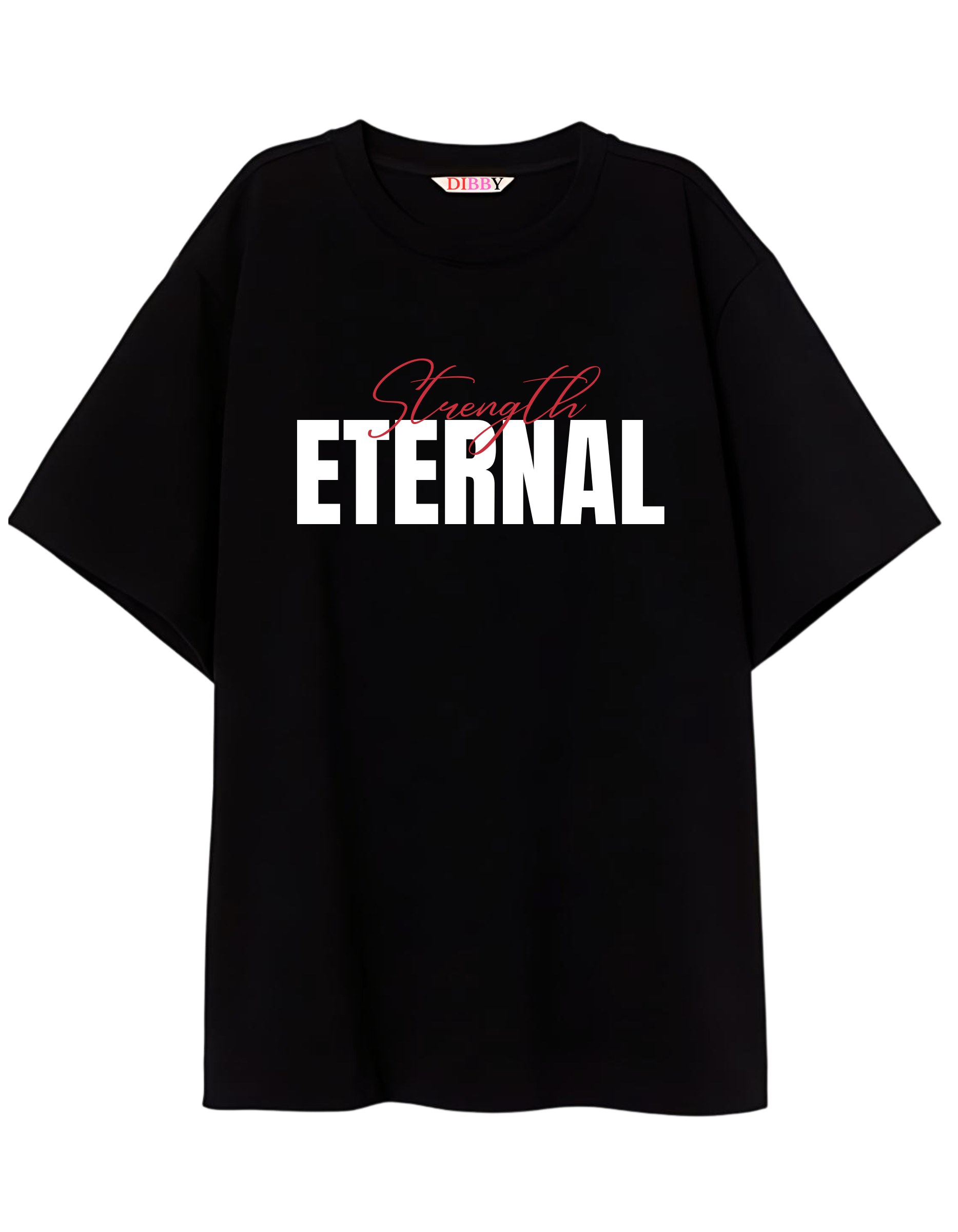 ETERNAL STRENGTH Themed Themed Men's Oversized Tshirt |DIBBY