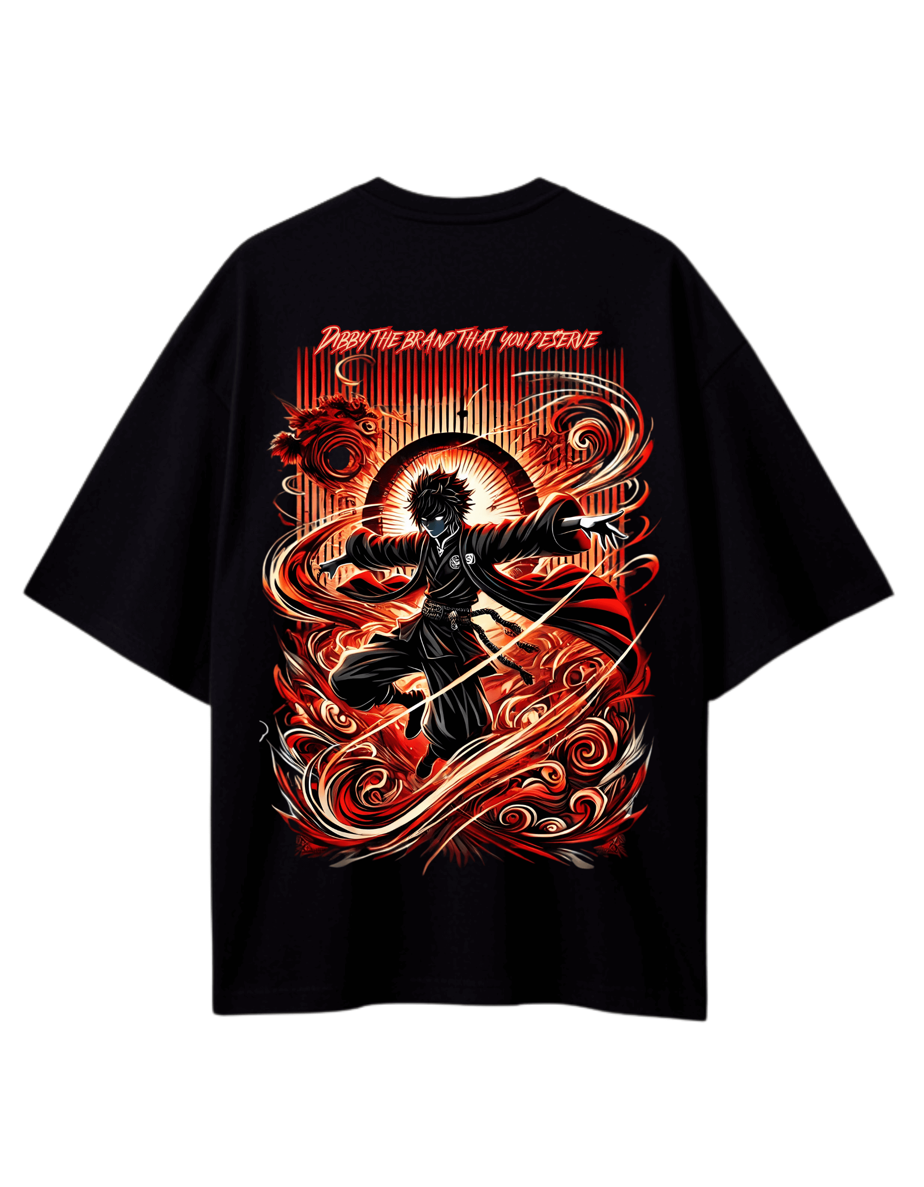 DREAD REAPER ANIME Themed Mens Oversized Tshirt |DIBBY