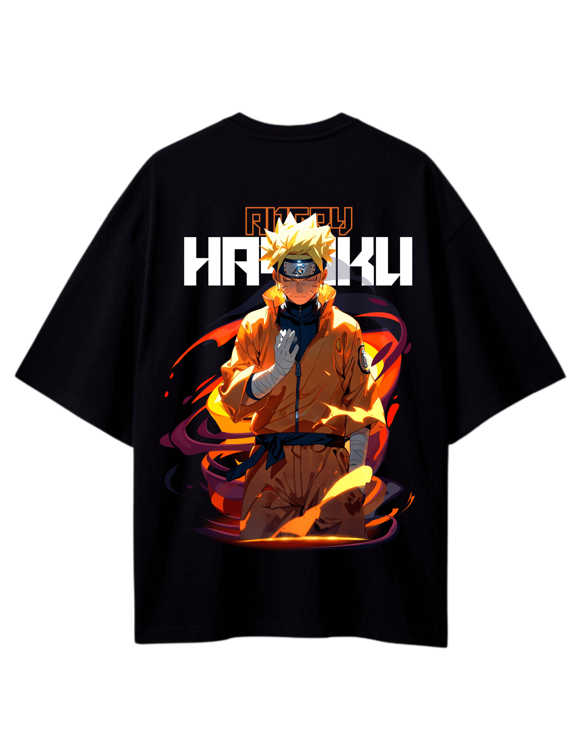 HAYAKU Anime Themed Mens Oversized Tshirt|DIBBY