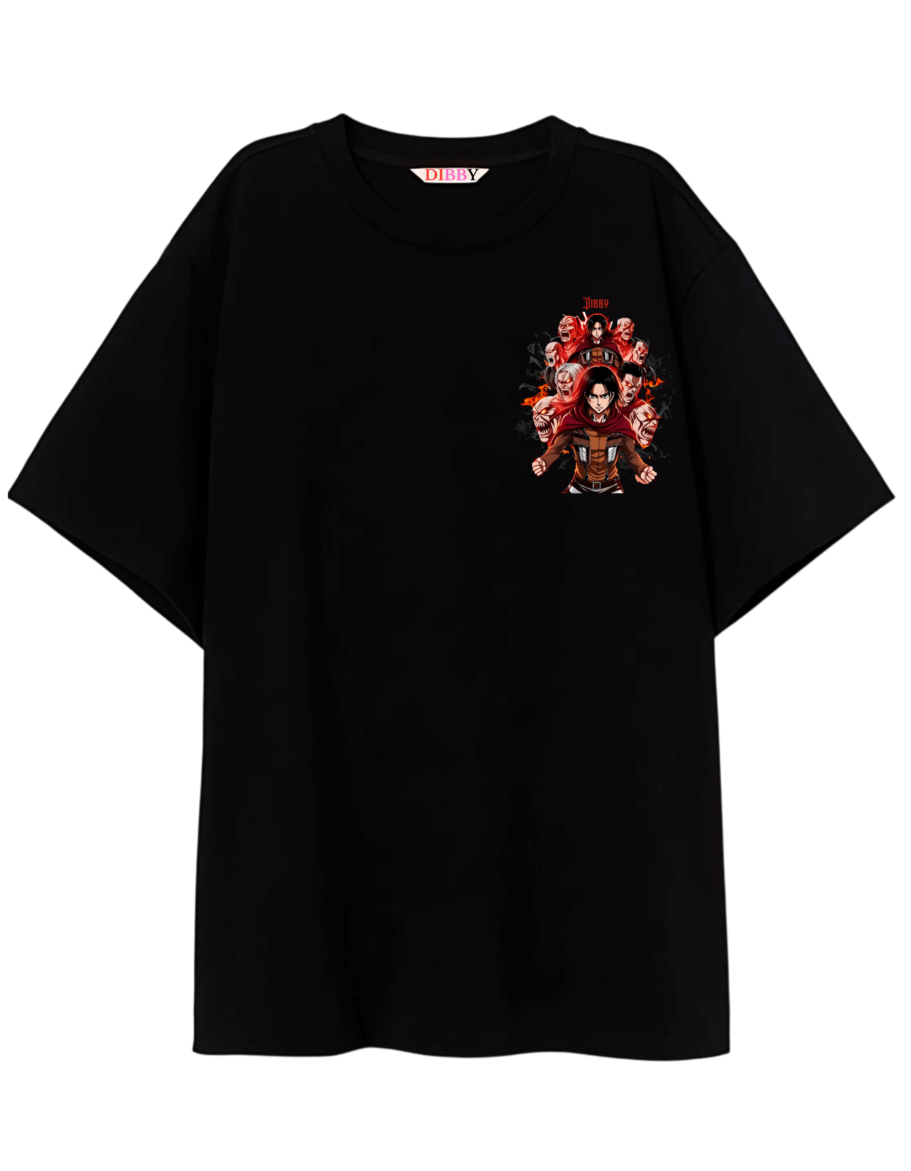 Dark Anime Themed Men's Oversized Tshirt |DIBBY