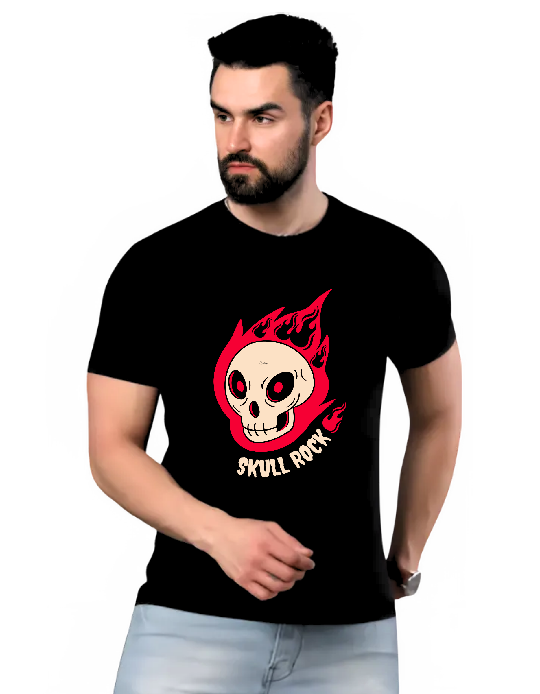 SKULL ROCK Themed MenstTshirt |DIBBY