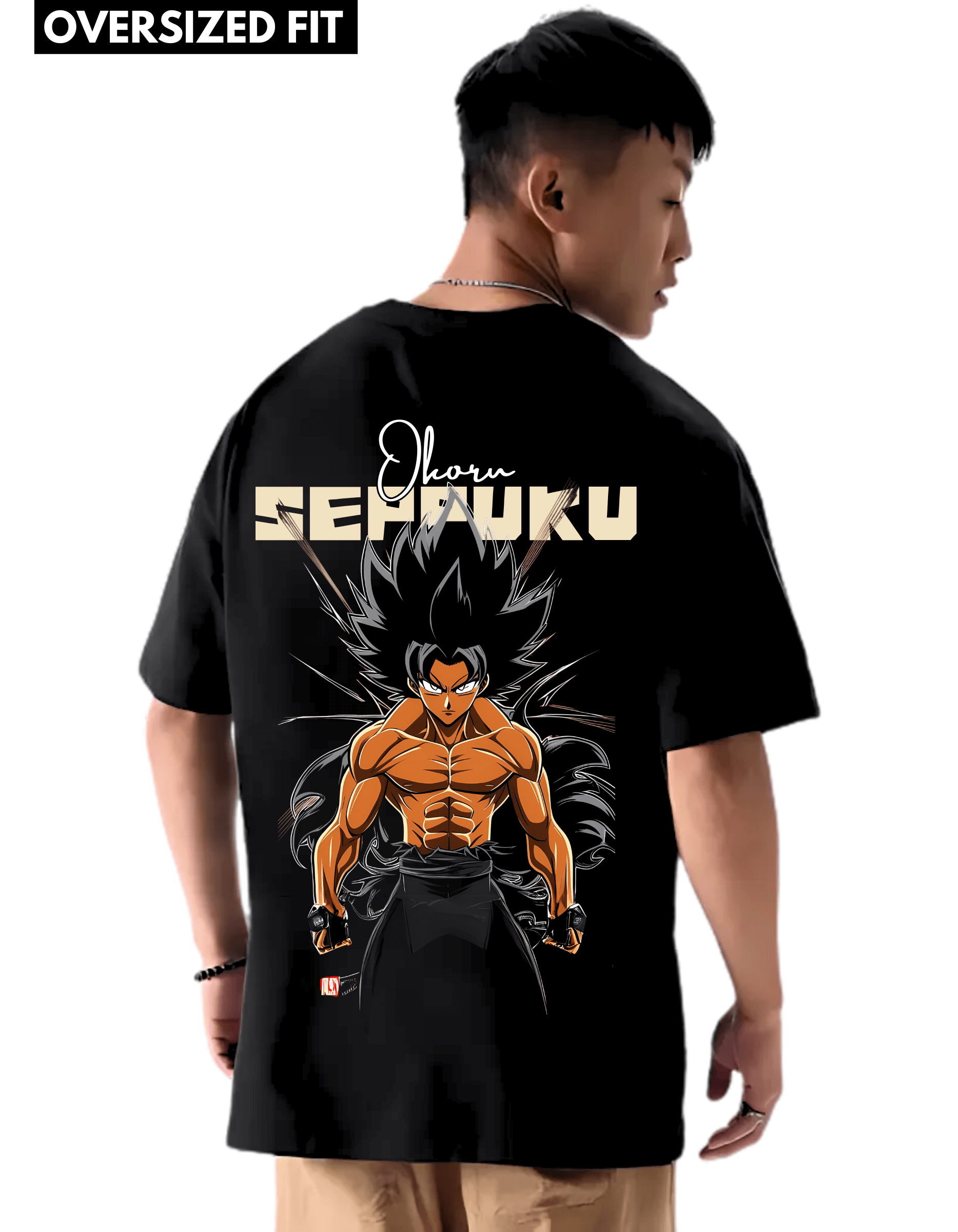 SEPAKU ANIME Themed Men's Oversized Tshirt | DIBBY