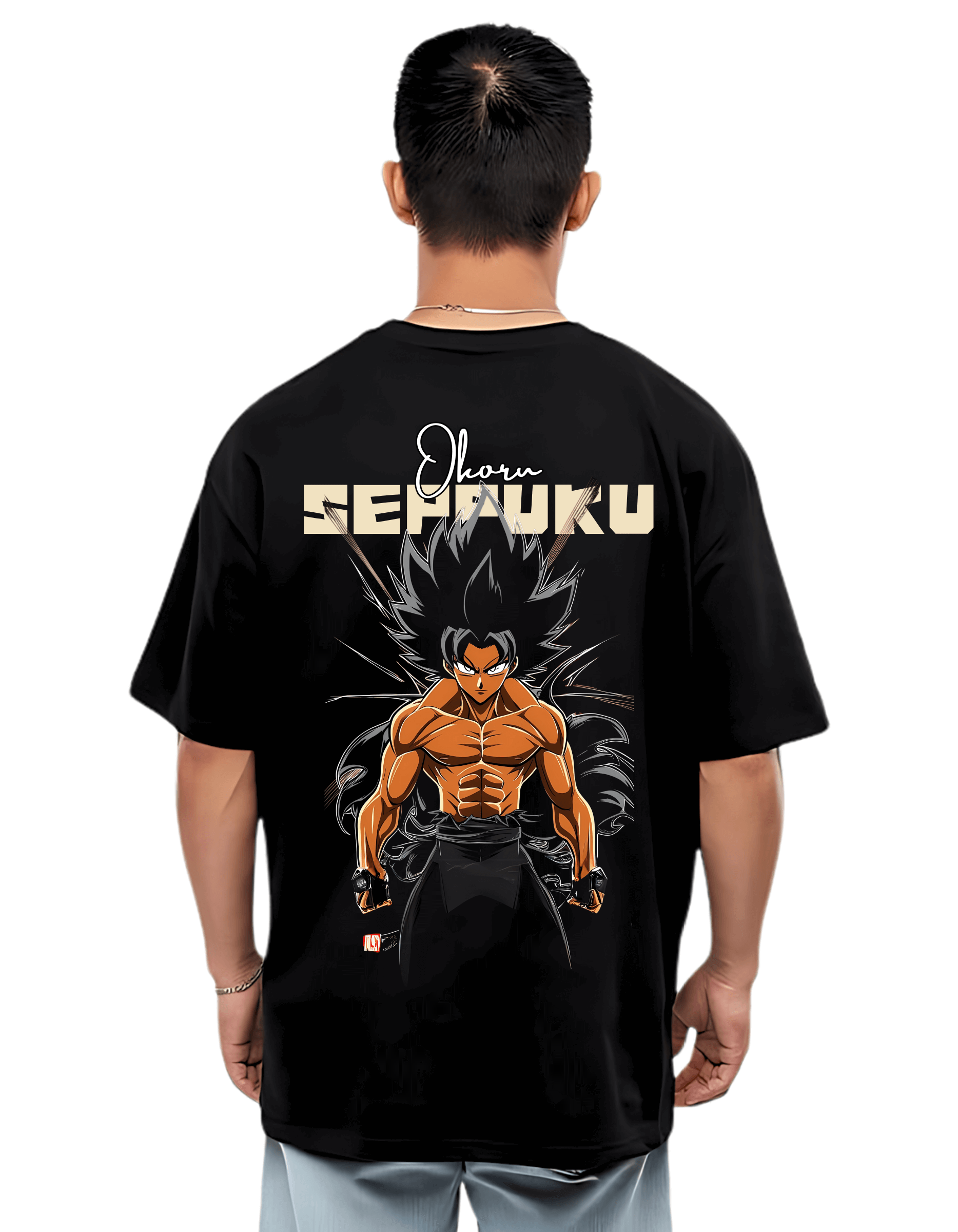SEPAKU ANIME Themed Men's Oversized Tshirt | DIBBY