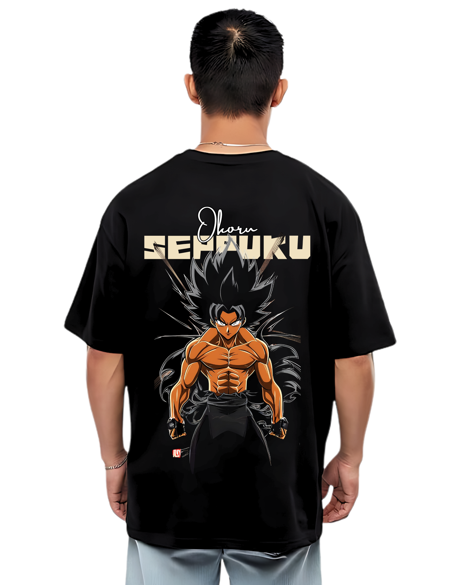 SEPAKU ANIME Themed Men's Oversized Tshirt | DIBBY